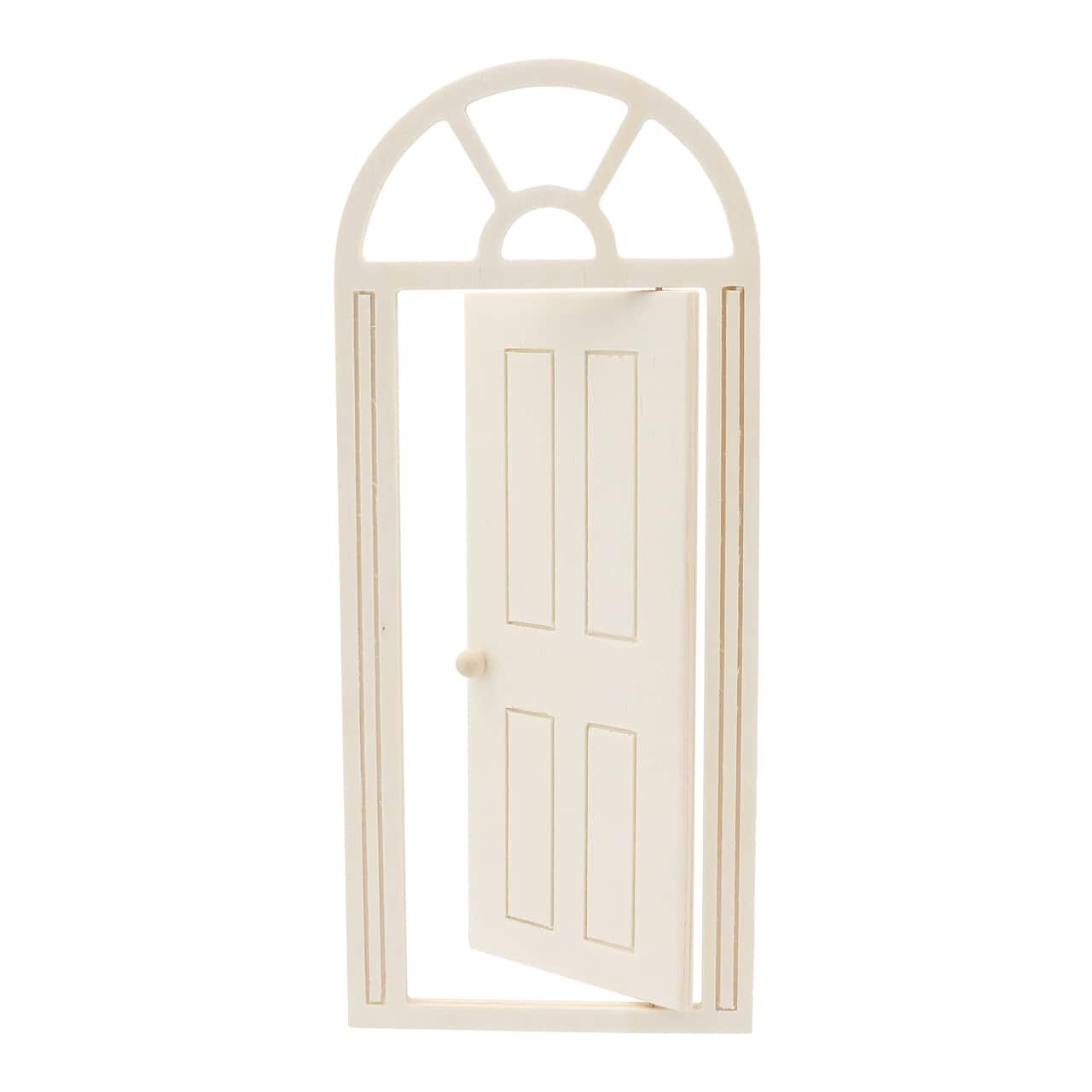 Mini White Door with Arch Top Window by Ashland®